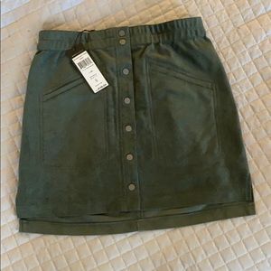 BCBG Mora Faux Suede Skirt